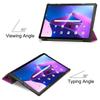 Para Lenovo Lenovo Tab M10 Plus Gen3 Generación 2022 Caster Funda Plana Funda Protectora de Cuero