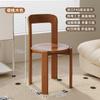Silla de comedor rey, silla de madera maciza, silla de escritorio antigua de estilo medio, silla de té, mesa de comedor, mesa de isla, silla con respaldo, taburete de tocador de diseño rojo