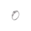 Anel Mãos Dadas em Prata de Lei S925 Yuebao Jewelry Brilhante Retrô Criativo Anel de Prata Dia dos Namorados Atacado