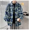 Camisa de Pana de Manga Larga Holgada Talla Grande para Hombre Tendencia Estilo Universitario Casual Coreano Chaqueta para Hombre Tendencia