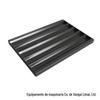 Assadeira Comercial para Confeitaria 600*400mm Alumínio Alumínio Escuro e Claro Assadeira de Aço Inoxidável Forma para Baguete Antiaderente Teflon