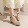 Sapatos de Primavera e Outono de Solado Único 26 Tira de Viagem Sapatos Infantis Sapatos de Criança Bico Baixo Laço Sapatos Britânicos Lantejoulas 45 Novo Preto Dourado