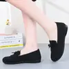 Zapatos de Tela Old Beijing para Mujer, Ropa de Trabajo Negra para Hotel, Zapatos Doudou para Mamá, Zapatos de Trabajo, Zapatos Planos Ligeros Antideslizantes de Suela Suave