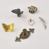 Una Variedad de Manijas Retro de Aleación de Zinc con Forma de Mariposa Manijas de un Solo Agujero de Estilo Europeo Moderno Simple para Gabinete Armario