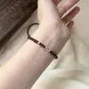 Pulseira de Granadas Naturais Autênticas Atacado com Peixe Pequeno de Prata 925 Pulseira Koi Presente para Melhor Amigo