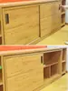 Riel de Puerta Corredera Sin Pista de Instalación Rápida de Liberación Rápida Incorporado Accesorios para Colgar Puertas de Gabinete Rueda Colgante con Amortiguación de Dos Vías