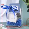 Saco de presente transparente bolsa de PVC estilo ins sacola para acompanhante de casamento presente de noiva bolsa transparente amor atacado