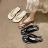 Novedad de Verano Chanclas de Hada para Mujer, Zapatos de Playa para Exteriores, Sandalias de Tira Francesas, Zapatillas Planas Suaves de Moda 2026