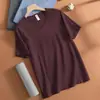 Camiseta de manga corta para hombre de modal, top de cuello en V, camiseta interior antibacteriana, camiseta fina de seda helada de tacto frío de secado rápido de media manga