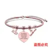 Pulsera de acero inoxidable con diseño de hueso de serpiente transfronterizo europeo y americano, regalo conmemorativo de vacaciones de la temporada de graduación, pulsera de acero de titanio con letras al por mayor
