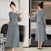 Conjunto de Ropa para Mujer Estilo Chanel: Moda Femenina Nueva Primavera Elegante Conjunto de Dos Piezas de Lana con Corte Entallado