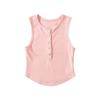 Camisola corta con botones estilo europeo y americano para mujer, con base dulce y picante, para verano