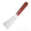 Ferramentas para Assar Panqueca Espátula de Bolo com Óleo de Aço Inoxidável Espátula de Pizza Espátula para Virar Bife Espátula Pequena Espátula de Peixe Espátula de Cozinha
