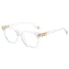 Estilo de venta caliente transfronterizo Krosus Yan marco negro hebilla clásica de herradura montura de gafas para hombre marco grande casual de negocios lujo ligero para mujer