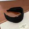 Diadema de Ante de Ala Ancha Estilo Francés para Mujer, Antideslizante, No Elástica, Diadema para Lavarse la Cara, Pasador, Accesorios de Cabello de Gama Alta, Tocado