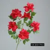 Azalea de Rama Única Altamente Realista, Laurel de Montaña, Camelia para Decoración de Bodas y Escenas al Aire Libre, Flor Artificial