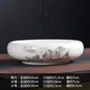 Maceta especial de cerámica para flor de hada acuática sin agujeros para hierba de cobre hidropónica cuenco de bambú rico cuenco de loto de gran diámetro utensilios de loto