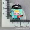 Caixa de Armazenamento de Material de Desenho Animado Cola de Creme Capa de Celular Acessórios de Resina para Cross-Dressing Múltiplas Meninas Adesivo de Cola Copo de Água DIY