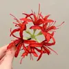 2025 Novo Estilo Pastoral Flor Amarela Grampo de Cabelo Feminino Menina Doce Mori Grampo de Cabelo Grampo de Franja Clipe de Renda Acessório de Cabeça