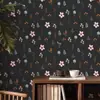 Pegatina de Pared Floral Romántica Autoadhesiva Papel Tapiz Resistente a la Humedad y al Moho Ecológico Lujo Ligero Decorativa para Pared de Dormitorio Armario Renovación