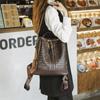 Mochila Retro Estampada de Moda para Mujer, Estilo Coreano Nueva Colección Primavera/Verano 2026 Mochila Antirrobo de Gran Capacidad, Bolso Casual de Viaje
