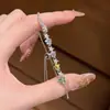 Pulsera de estrella de circón "Resplandor de Río Estrellado" ultrabrillante, pulsera fresca y dulce de verano, joyería de lujo ligero y sensación de alta gama