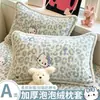Juego de Dos Fundas de Almohada de Felpa de Leche Engrosada para Invierno Uso en el Hogar Funda de Almohada de Coral para Relleno de Almohada de Adulto