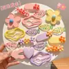 Pinzas de pelo de flores coloridas, pinzas laterales, pinzas para flequillo lateral, lindos accesorios para el cabello de niños y bebés, pinzas para el cabello de niñas, pinzas BB, pasadores