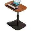Mesa Lateral Ajustável, Mesa de Estudo Móvel para Sofá, Mesa Ajustável Multifuncional Reversível, Mesa de Cabeceira Móvel para Estudo