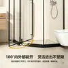 Mampara de Vidrio Templado Integrada para Ducha Puerta Corredera Baño Higiene Ducha Corredera Arco Redondo Nuevo