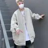 Chaqueta estilo americano para hombre, moda juvenil moderna, casual, corte holgado, chaqueta tipo bomber de béisbol, cárdigan engrosado para primavera, otoño e invierno
