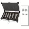 Abridor de agujeros de aleación traje de caja de aluminio abridor de agujeros de aleación de metal abridor de agujeros de acero inoxidable traje un juego completo