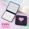 Espejo Plegable de Doble Cara Equipaje de Mano Lindo Mini Espejo de Maquillaje de Doble Cara Espejo de Vestir Portátil Espejo Plegable de Mano para Estudiante