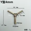 Conector em Y em T de Cobre de Três Vias 4mm-19mm Mangueira de Água Macia Divisor de Tubo de Gás Conector de Tubo Horizontal