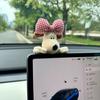Boneco de pelúcia fofo para exibição de carro, decoração para casa, escritório, tela de computador, decoração criativa de aniversário