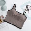Novo Nicho Pure Desire Sem Costura Pescoço Pequeno Camisola Interior Desgaste Exterior Costas Base Roupa Interior Esportiva para Mulheres