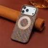 Funda de Teléfono Denior Vintage Floral de Corcho con Soporte de Anillo para Apple 18ProMax/iPhone17PM