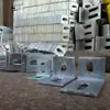 Acessórios para Cantoneira de Vão Livre Changlan Suporte Integrado para Painel Isolamento Parede Externa Painel de Vidro Dupla Curvatura Fixador de Junta Material Galvanizado