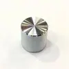 Botão Externo de Alumínio Interno de Plástico Liga de Alumínio Botão de Ajuste de Áudio Amplificador de Potência Eixo de Flor de Ameixa, Botão de Ajuste de Potenciômetro de Meio Eixo