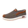 Zapatos de tela estilo Pekín antiguo para primavera y verano al por mayor para hombres de mediana edad y mayores zapatos de lona suela blanda antideslizantes resistentes al desgaste zapatos desodorantes
