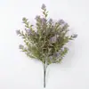 Cachos Artificiais de Flor-de-Sino Dourada, Flores Trombeta, Grama Sino para Paisagismo Externo, Decoração de Casa, Arranjos Florais de Casamento