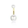 Clavo de acero inoxidable para ombligo transfronterizo, juego básico de 5 piezas de circón, anillo simple para ombligo, joyería para perforación de cuatro garras, venta al por mayor