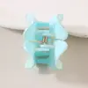 4cm Novo Clipe de Garra Pequeno em Formato de Flor Coração Petal Vendido Quente para Rabo de Cavalo Alto, Clipe Tiburón de Design de Nicho, Acessório de Cabelo Transfronteiriço para Mulheres