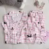 2026 Novo Conjunto de Pijama Doce de Algodão Nuvem Popular para Meninas, Manga Longa, Calça Longa, Roupa de Casa, Conjunto de Duas Peças