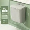Lixeira de Cozinha, Lixeira para Armazenamento de Resíduos Alimentares, Lixeira Sanitária Doméstica de Grande Capacidade, Lixeira de Papel Montada na Parede com Tampa Deslizante