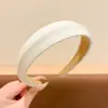 Diadema con Diseño de Corona Alta para Hacer que el Rostro Parezca Más Pequeño, Lujo Ligero, Antideslizante, Tejido, Patrón de Cuadros y Lunares, Sensación de Alta Gama para Adultos y Mujeres Jóvenes