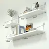 Estante para Pared sin Taladro para Sala de Estar, Estante de Almacenamiento para Cabecera de Dormitorio, Panel Divisor para Pared, Estante para Router