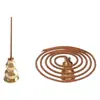 Suporte de Incenso em Forma de Cabaça, Queimador de Incenso Vintage, Suporte para Incenso, Bandeja para Incenso, Acessórios de Sândalo, Ornamento de Suporte de Incenso Metálico Estilo Chinês