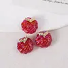 Heidi Belleza de Hielo Redondas Onduladas Agujero Recto Cuentas Sueltas Hecho a Mano Accesorios para Joyería DIY Cadena para Teléfono Material Cuentas Venta al por Mayor