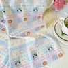 Tela 100% algodón de 40 hilos con estampado digital, tela con lindo patrón de gato y perro de dibujos animados para ropa infantil, atuendos para padres e hijos, tela para manualidades